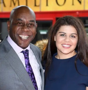 Claire Fellows's ex-husband, Ainsley Harriott, and their daughter.